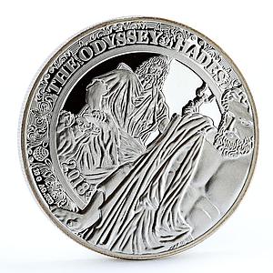 Cameroon 500 francs Homer Odyssey Hades Poem proof silver coin 2018