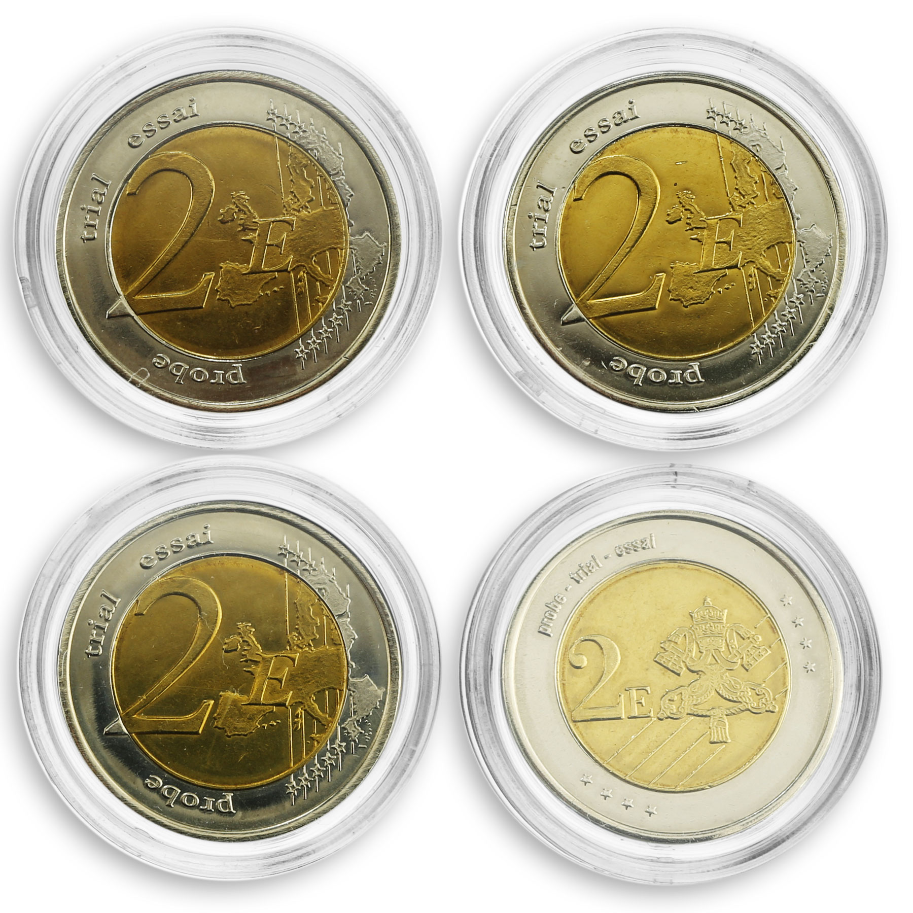 Probe Trial Essai 2 Euro coin set of 13 pcs