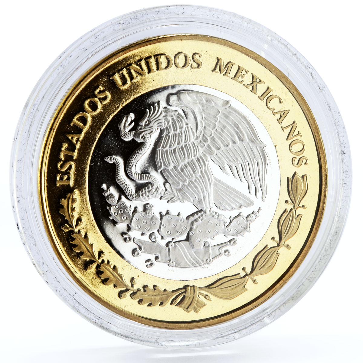 Mexico 100 pesos Numismatic Heritage 1828 8 Escudos bimetal coin 2012