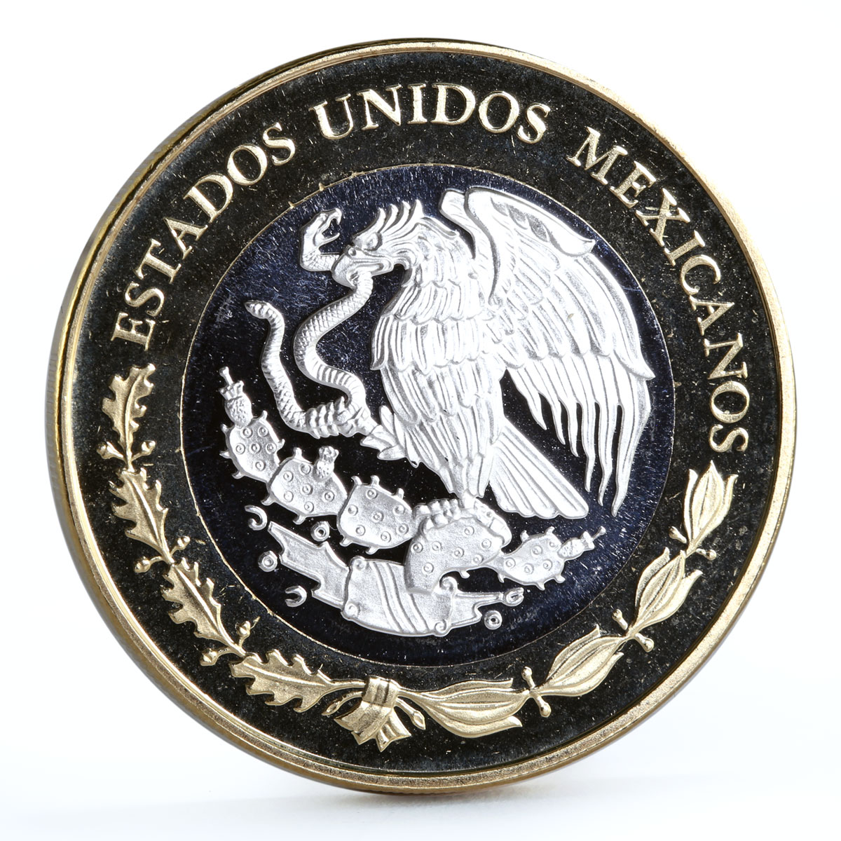 Mexico 100 pesos Numismatic Heritage 1828 8 Escudos bimetal coin 2012