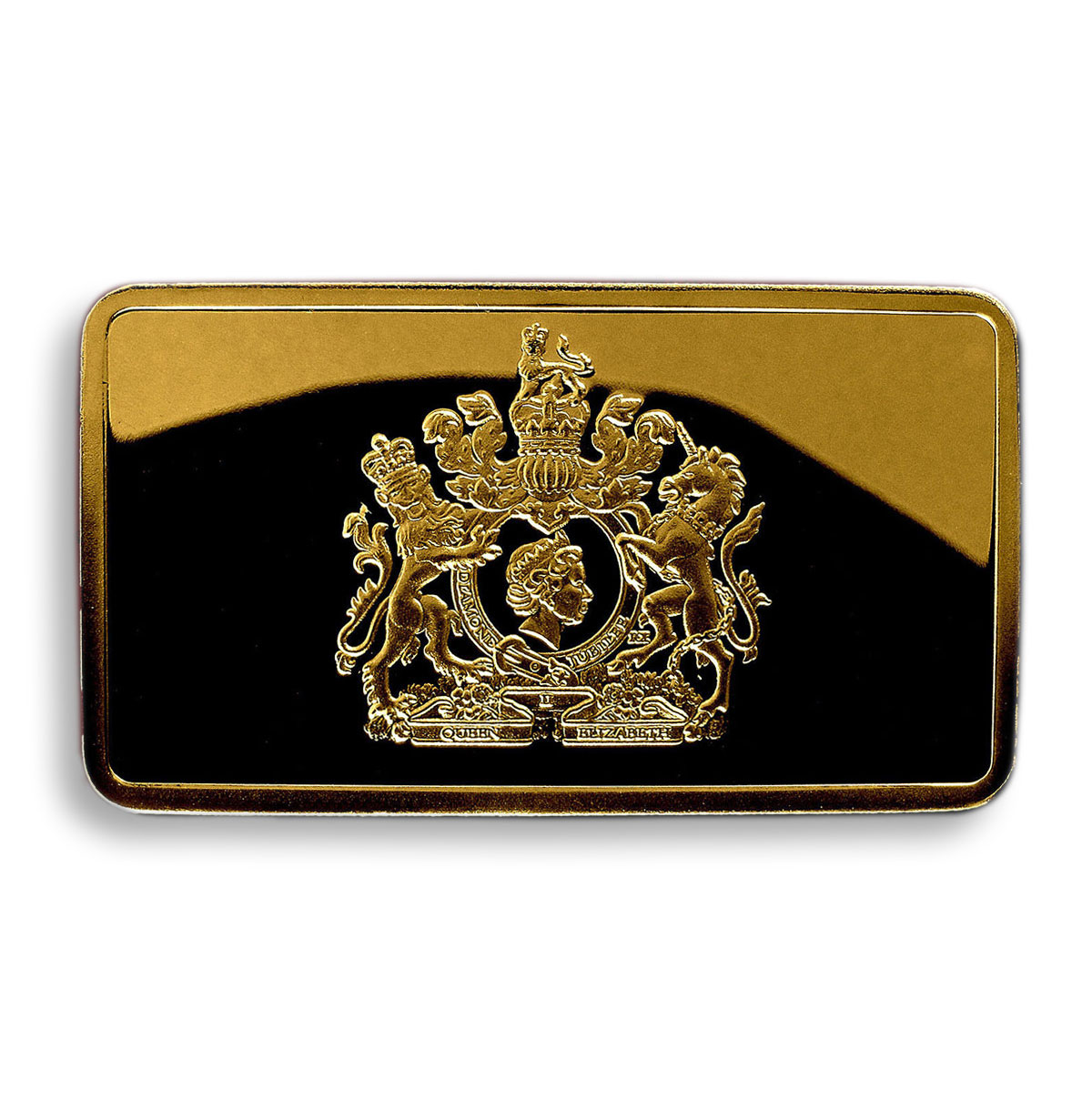 Queen Elizabeth II, Britain, Gold Plated bar, Diamond Jubilee