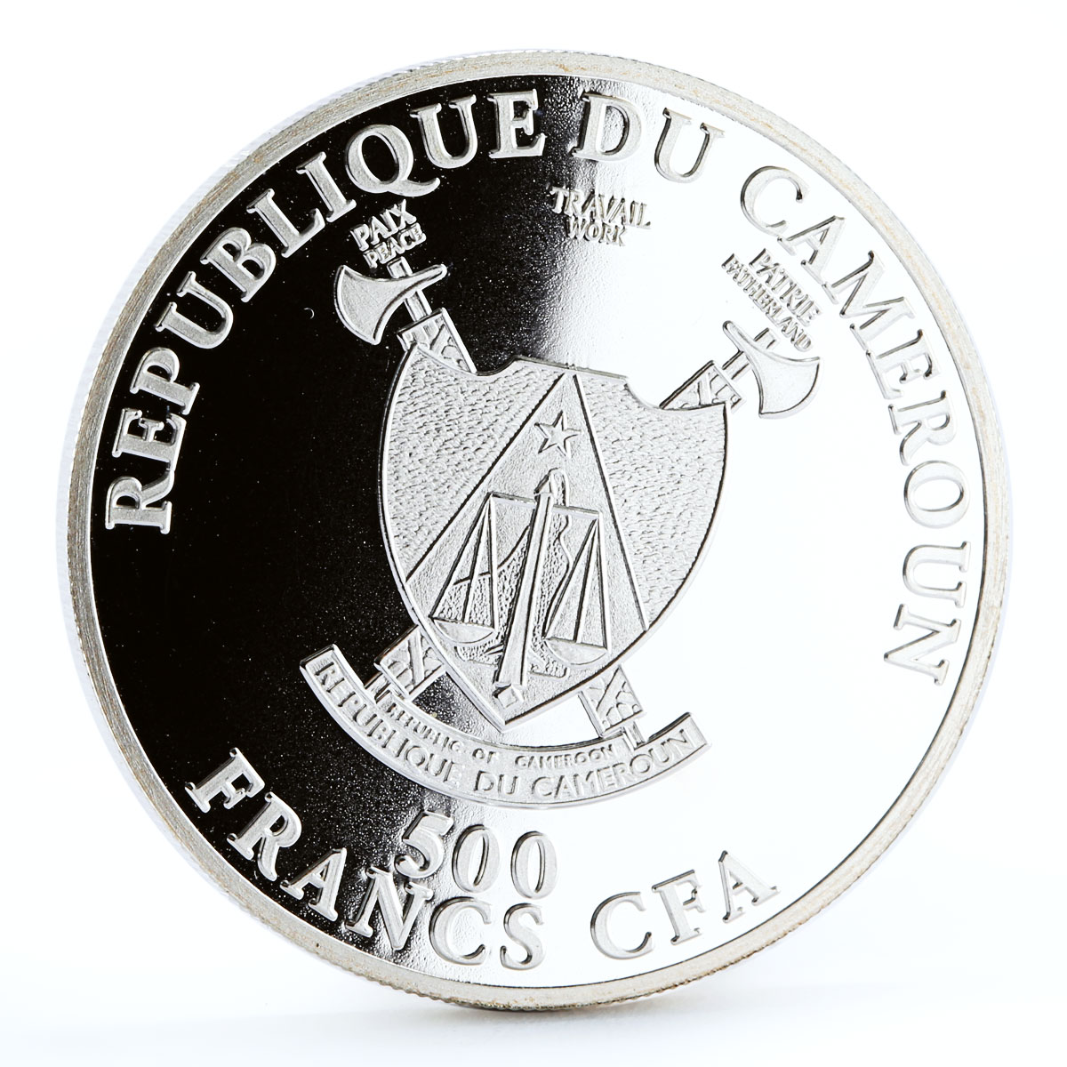 Cameroon 500 francs Homer The Odyssey Calypso Poem proof silver coin 2018