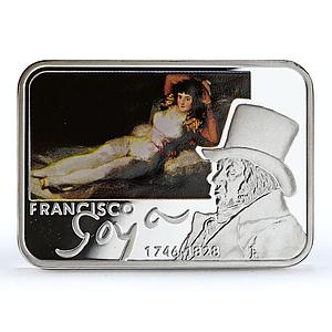 Niue 1 dollar Painters of the World Francisco Goya Art colored silver coin 2010