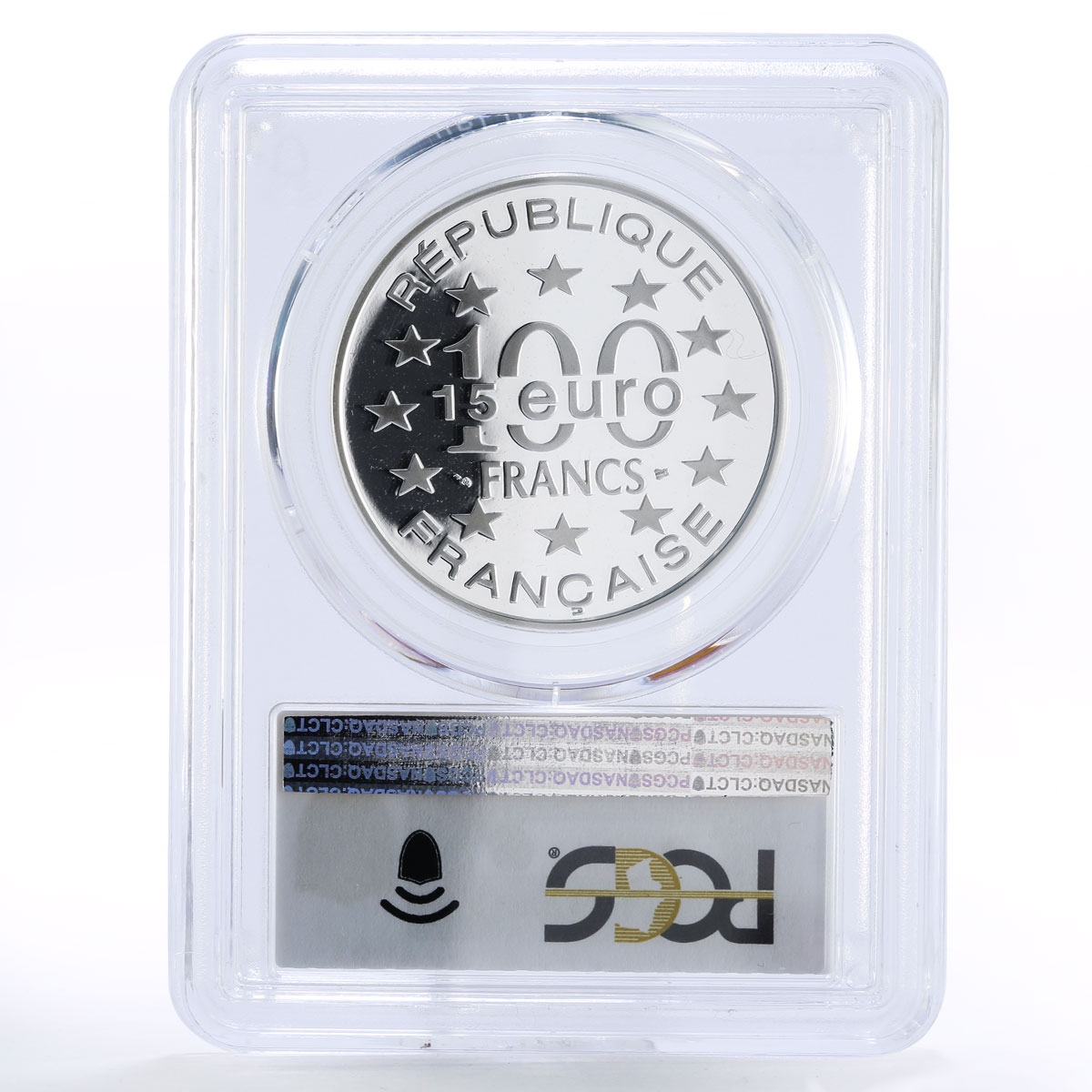 France 100 francs European Heritage Lisbon Tower PR70 PCGS silver coin 1995