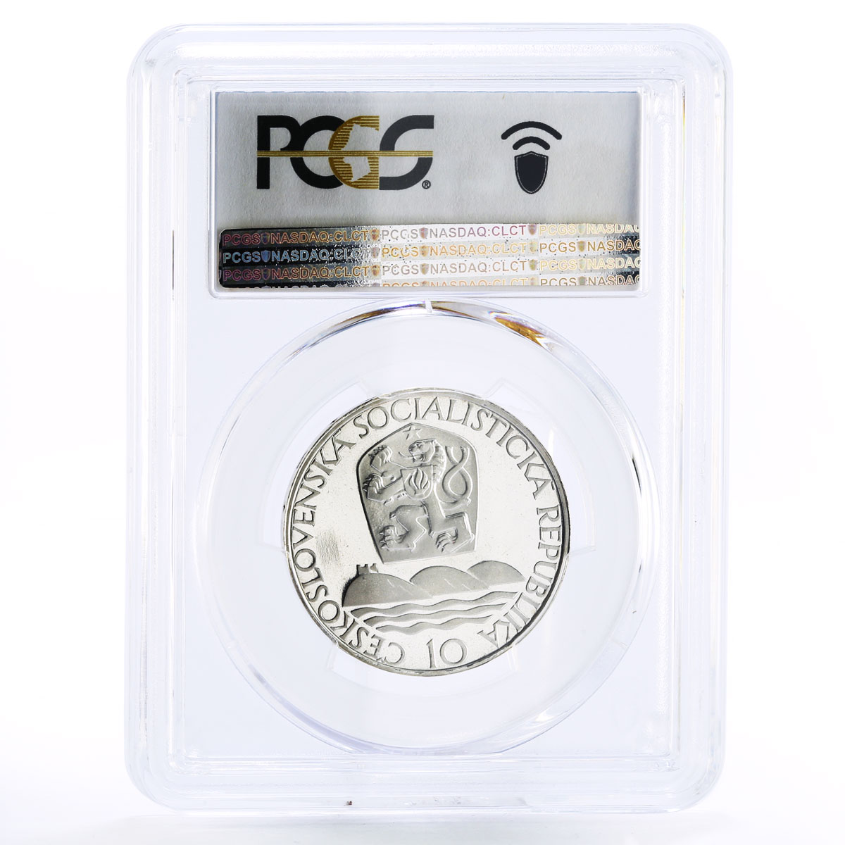 Czechoslovakia 10 korun Bratislava University House PR68 PCGS silver coin 1967