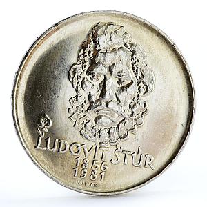 Czechoslovakia 500 korun Birthday of Composer Ludovit Stur silver coin 1981