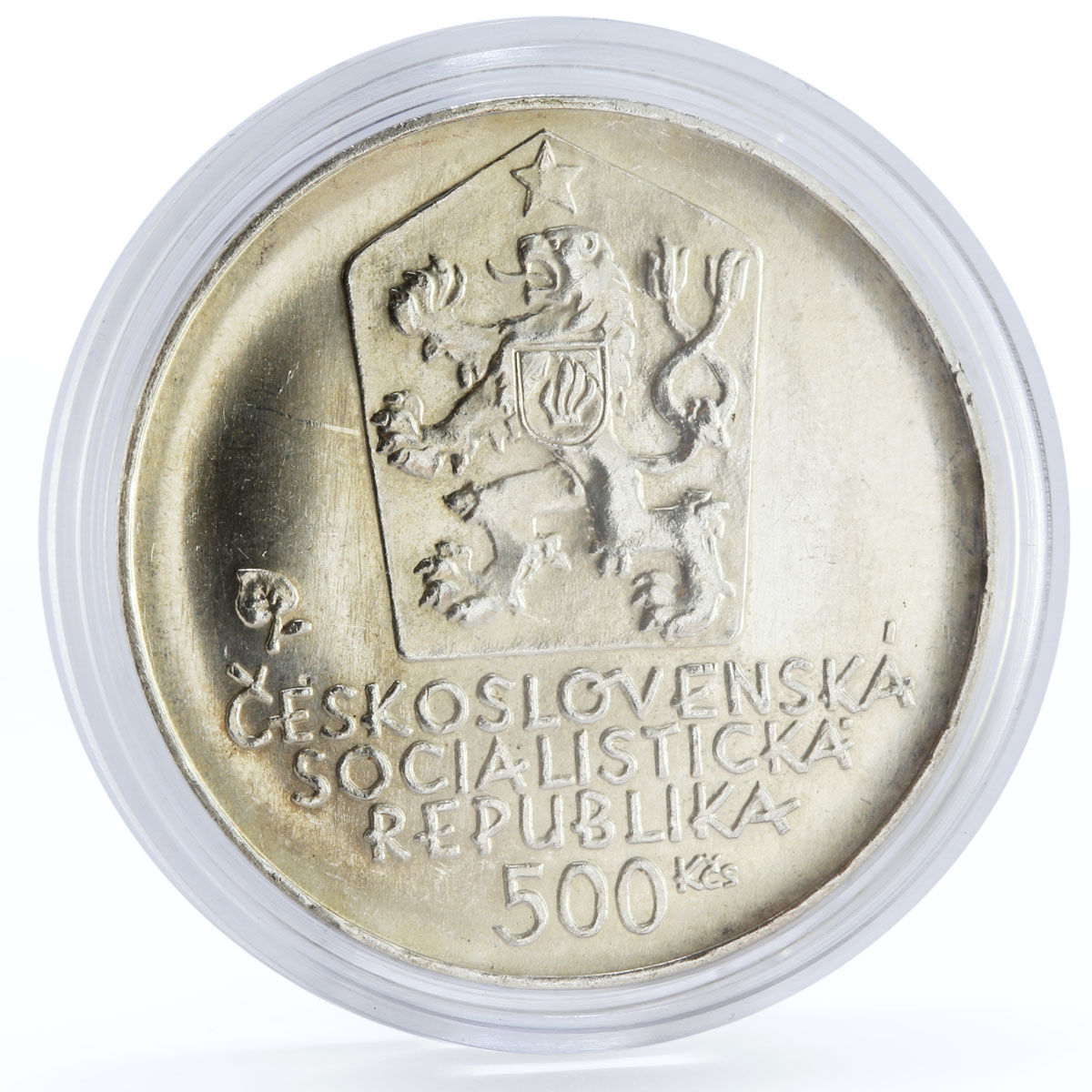 Czechoslovakia 500 korun Birthday of Composer Ludovit Stur silver coin 1981