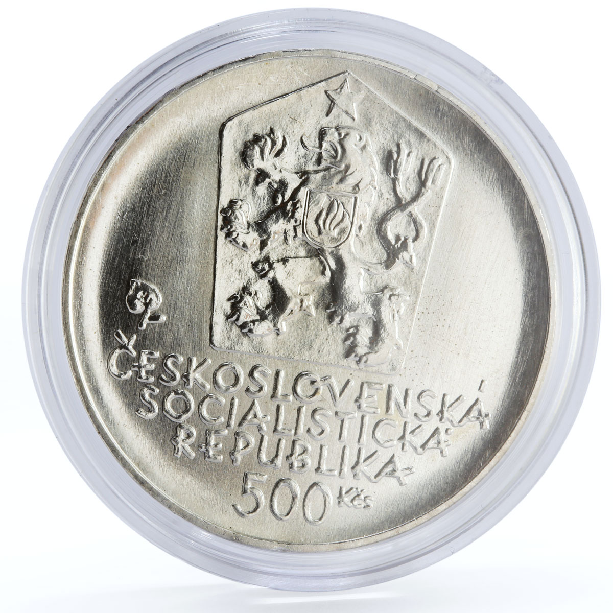 Czechoslovakia 500 korun Birthday of Composer Ludovit Stur silver coin 1981