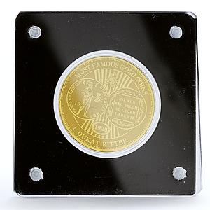 Niger 100 francs Most Famous Gold Coins series 1 Dukat Ritter gold coin 2021