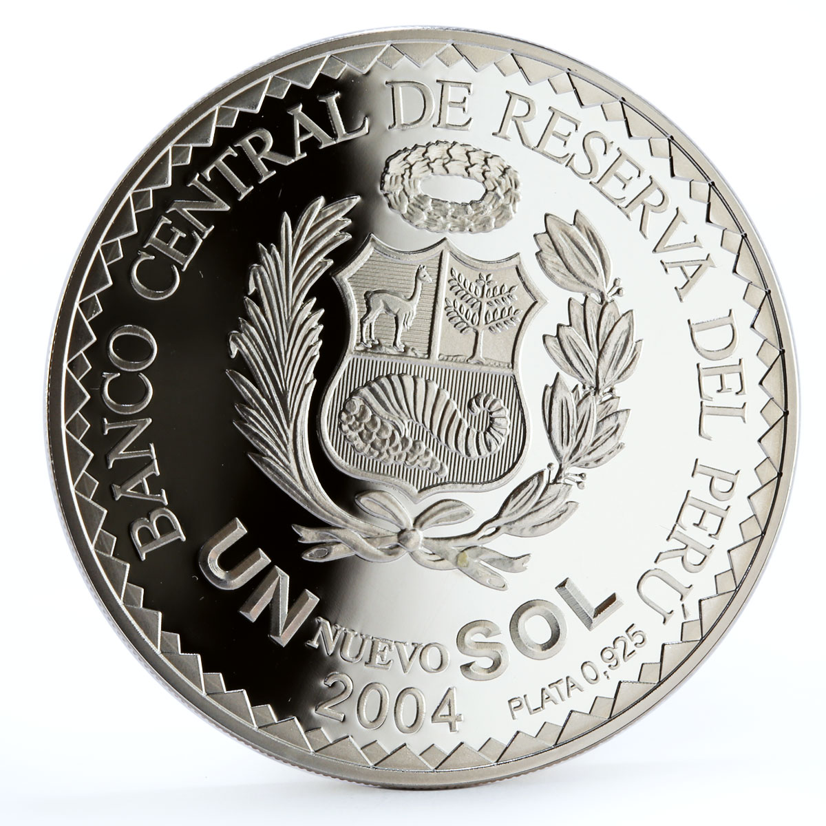 Peru 1 sol Football World Cup in Germany Players Globe proof silver coin 2004