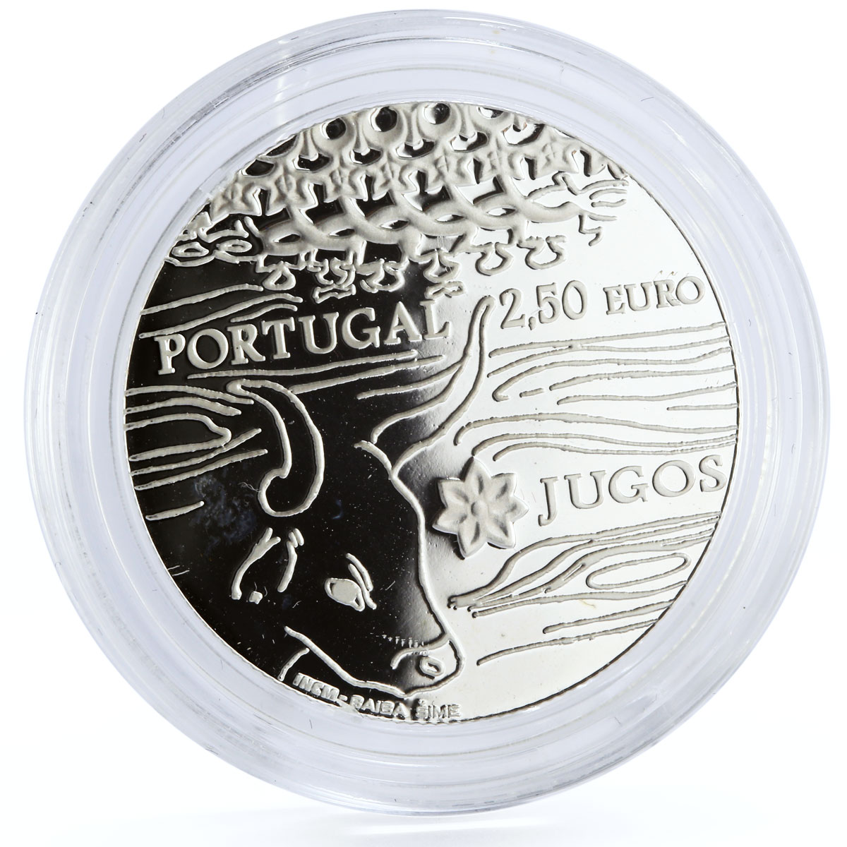 Portugal 2/5 euro Ethnographic Treasures Jugos The Yokes Bull silver coin 2014