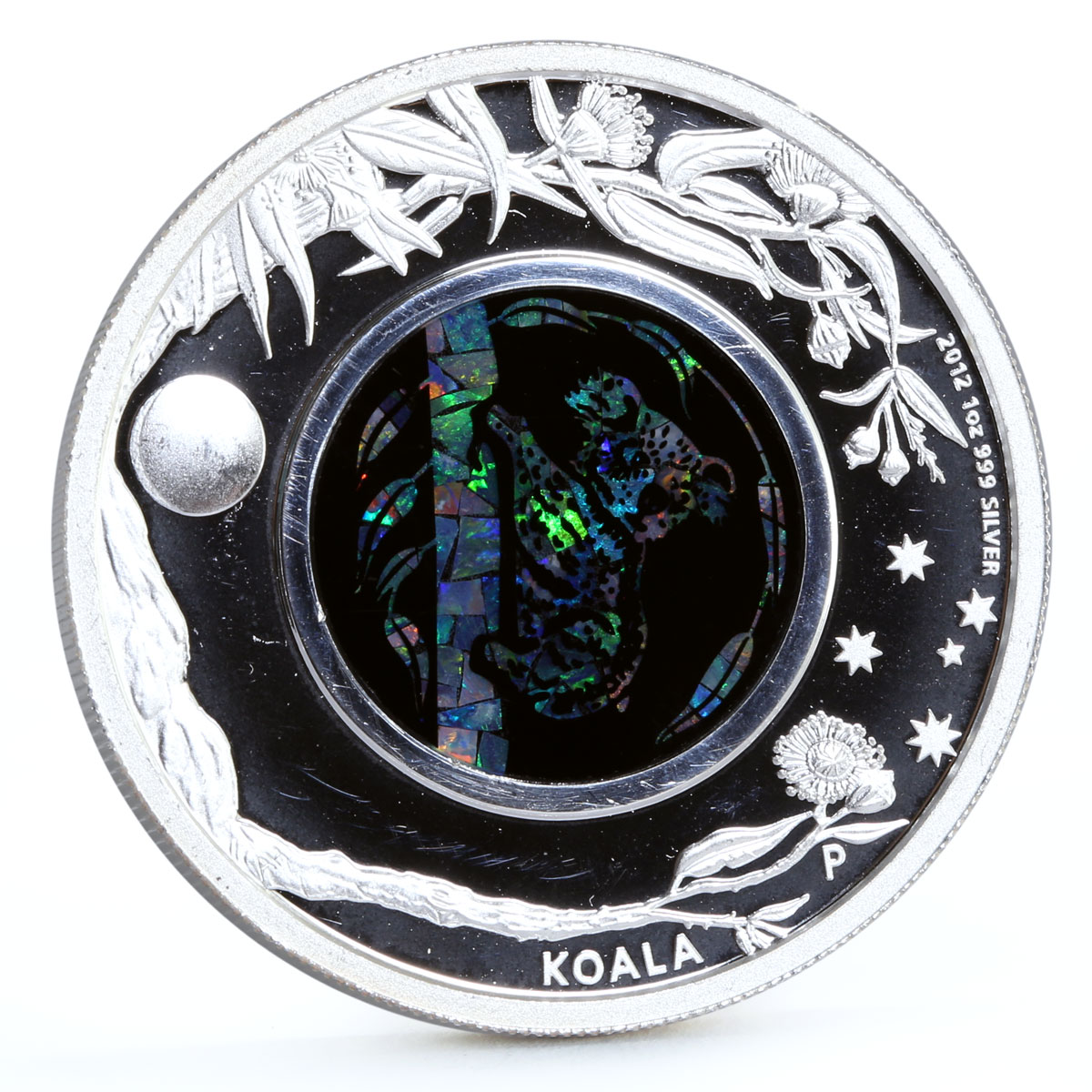 Australia 1 dollar Australian Opal series The Koala Fauna silver coin 2012