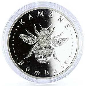 Lithuania 50 litu Bumblebee proof silver coin 2008