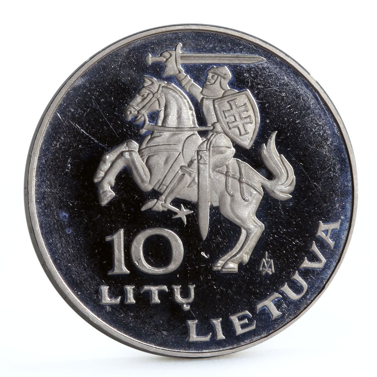 Lithuania 10 litu International Song Festival Kankles Instrument CuNi coin 1994