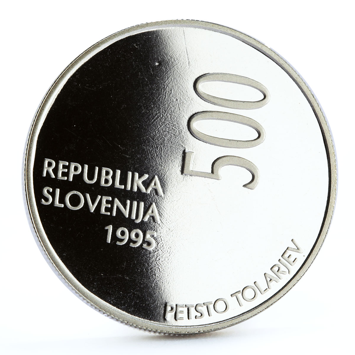 Slovenia 500 tolarjev FAO Food Conference Summit Grain Field silver coin 1995