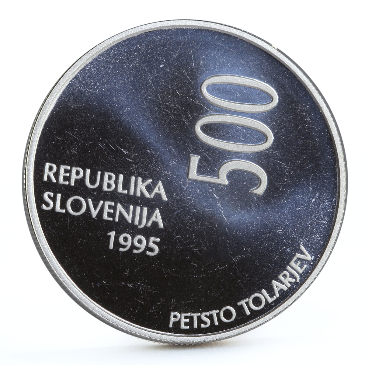 Slovenia 500 tolarjev FAO Food Conference Summit Grain Field silver coin 1995