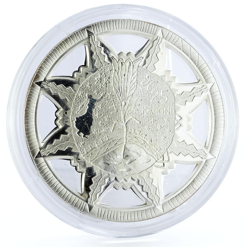 Estonia 25 krooni Estonian Ethnography History Folklore Themes silver coin 2010