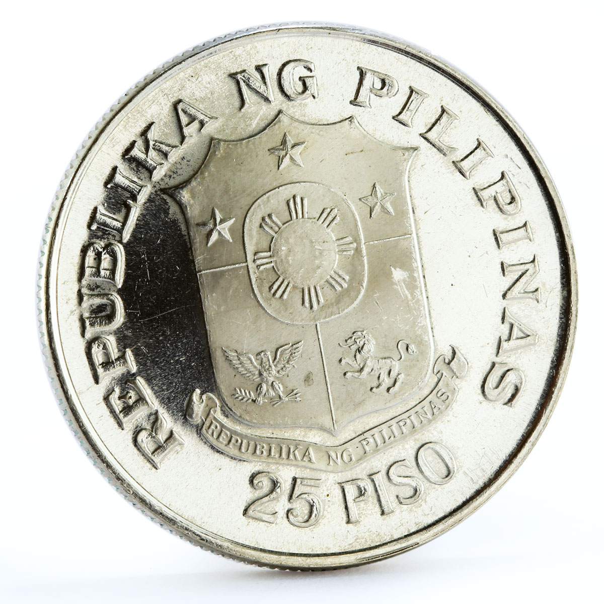 Philippines 25 piso 25th Anniversary of Central Bank silver coin 1974