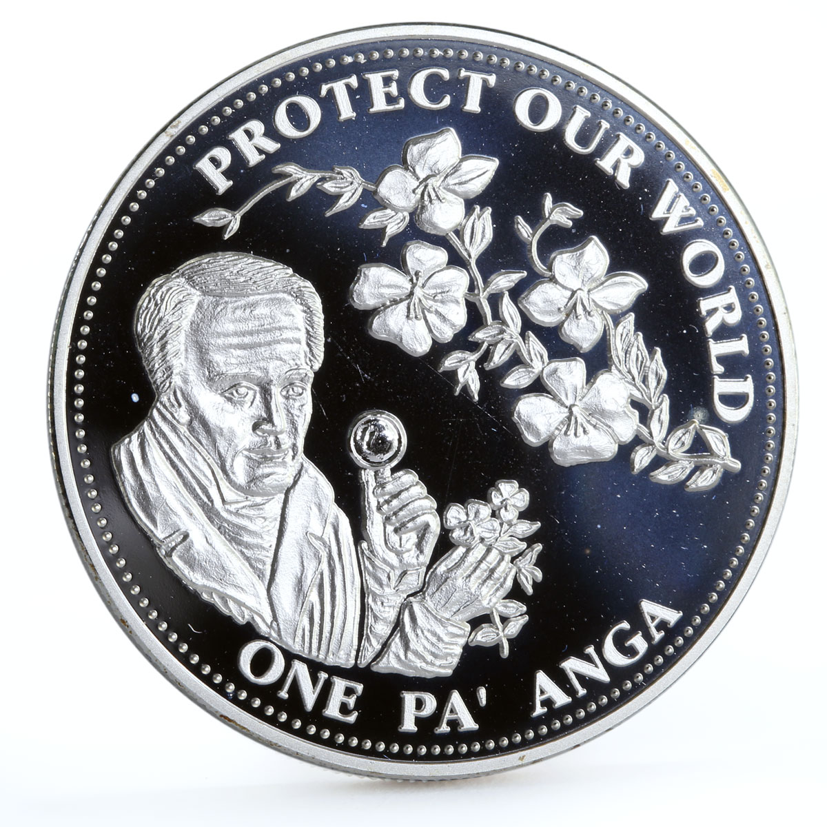 Tonga 1 paanga Protect Our World Alexander von Humboldt proof silver coin 1993