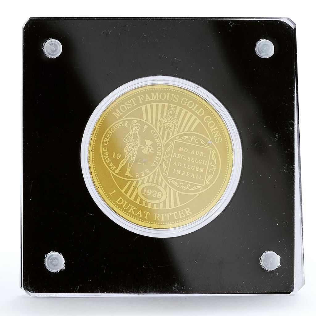 Niger 100 francs Most Famous Gold Coins series 1 Dukat Ritter gold coin