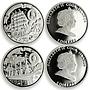 Cook Islands set 6 coins Tall Ships of 20th century silver 2008