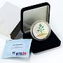 Laos 70000 kip Money tree gilded silver coin 2013