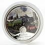 Niue set 4 coins Famous Express Trains proof colored silver 2010