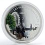 Benin 1000 francs Romantic Places London colored silver coin 2014