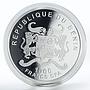 Benin 1000 francs Romantic Places London colored silver coin 2014