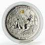 Cameroon 1000 francs Unicorn opal silver coin 2012