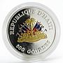Haiti 500 gourdes The New Millennium bird proof silver coin 1999