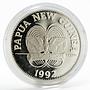 Papua New Guinea 5 kina Queen Alexandra Butterfly proof silver coin 1992