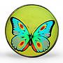 Sao Tome and Principe 1000 dobras Butterfly hologram silver coin 1998