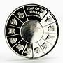 Vietnam 10000 dong Year of the Horse hologram proof silver coin 2002