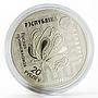 Belarus 20 rubles Bogs of Almany owl proof silver coin 2005