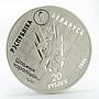 Belarus 20 rubles Chervony Bor mink proof silver coin 2006