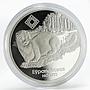 Belarus 20 rubles Chervony Bor mink proof silver coin 2006