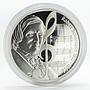 Tuvalu, 1 dollar, Great Composer, Robert Schumann, silver proof coin, 2010