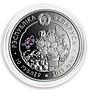 Belarus 10 Roubles Series Beauty of Flowers Sunflower Flora Proof coin 2013