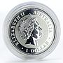 Australia 1 Dollar Year of the Snake Lunar Series I silver coin 2001