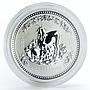 Australia 1 Dollar Year of the Goat Lunar Series I silver coin 2003