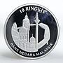 Malaysia 10 ringgit 45th Anniversary of Federation proof silver coin 2002