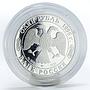 Russia 1 ruble Red Book Peregrine Falcon proof silver coin 1996
