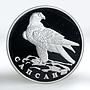 Russia 1 ruble Red Book Peregrine Falcon proof silver coin 1996