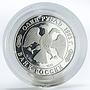 Russia 1 ruble Red Book Fish Eagle-Owl proof silver coin 1993