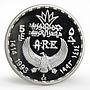 Egypt 5 pounds Three figures proof silver coin 1993