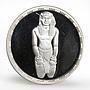 Egypt 5 pounds Kneeling King Pepi I facing proof silver coin 1994