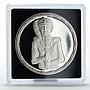 Egypt 5 pounds King Khonsu facing proof silver coin 1994