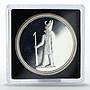 Egypt 5 pounds God Horus wearing Double Crown proof silver coin 1994