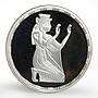 Egypt 5 pounds Queen Nefretari wife of Ramses II proof silver coin 1994